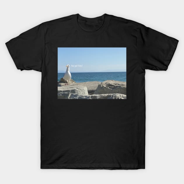 Rincon Beach Seagull T-Shirt by YoBoySkittles
